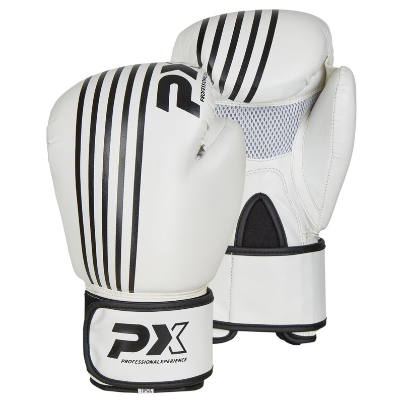 PX Boxhandschuhe SPARRING, PU weiss-schwarz