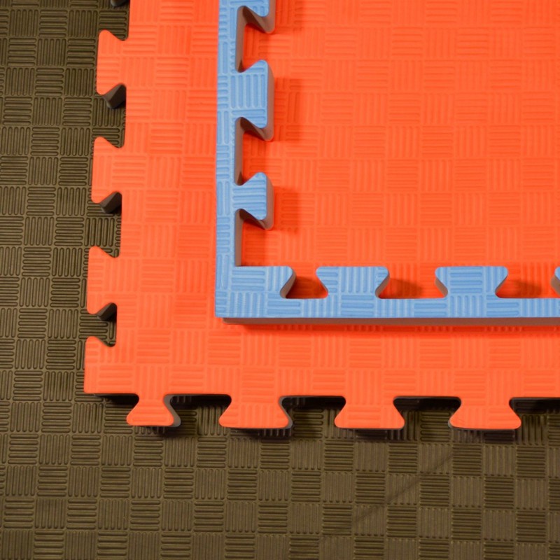 Kampfsportmatten Wendematte rot-blau 100x100x 4cm