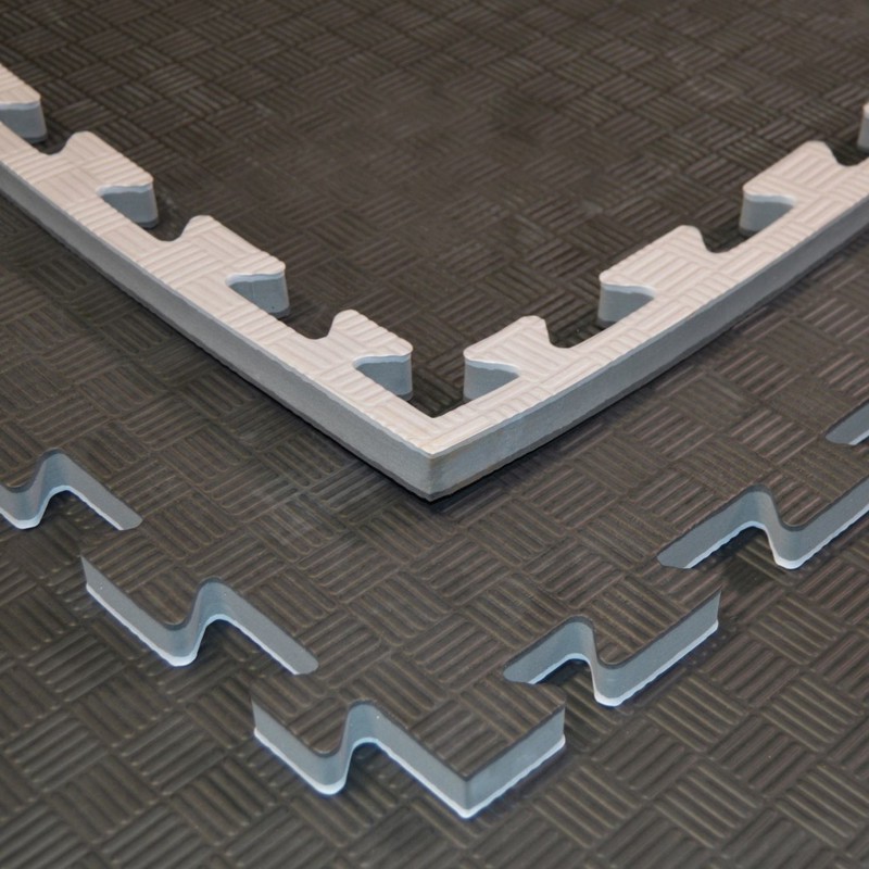 Kampfsportmatten schwarz-grau 100x100x 2cm