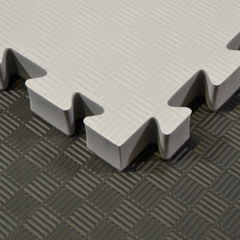 Kampfsportmatten Wendematte grau-schwarz 100x100x 4cm