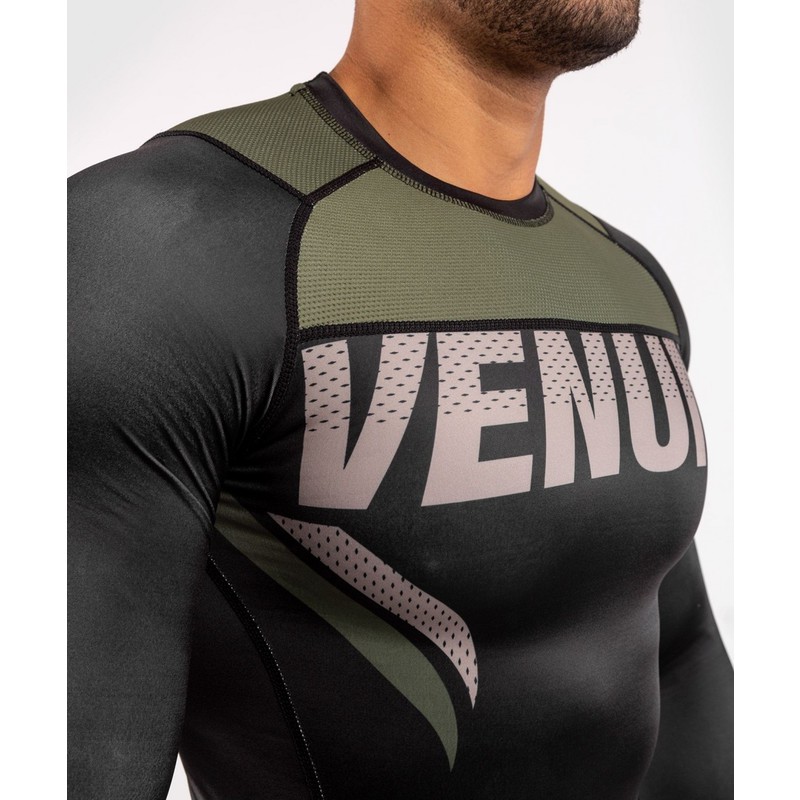 Venum ONE FC2 Rashguard Long Sleeves Black-Khaki