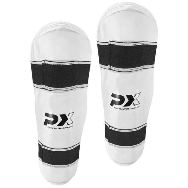 PX Schienbeinschützer Kunstleder weiss