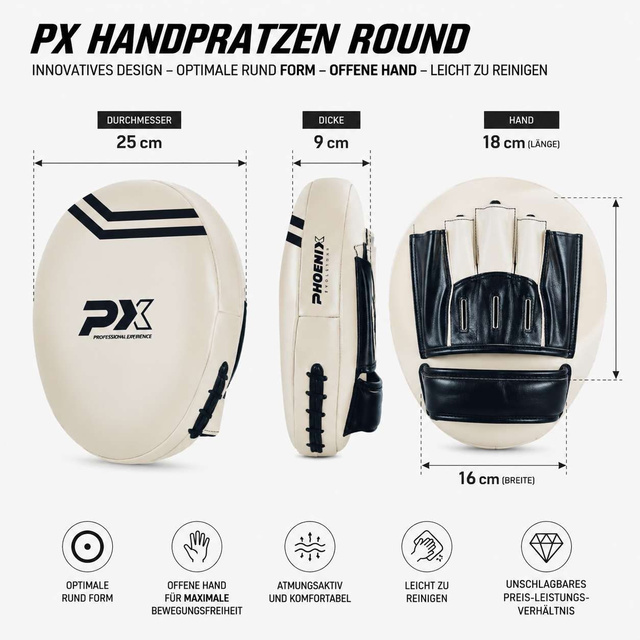 PX Boxpratze PU Paar stone