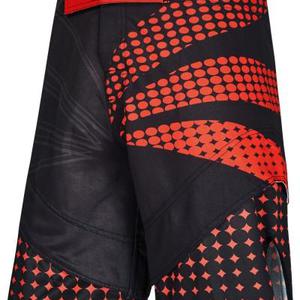 PHOENIX MMA Shorts schwarz-rot, Stretch - Einzelstück