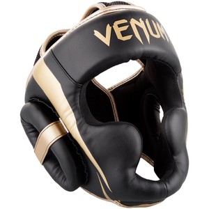Venum Elite Headgear - Black|Gold