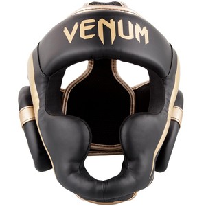 Venum Elite Headgear - Black|Gold