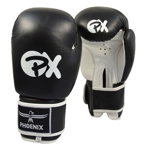 Einzelstücke - PX Boxhandschuhe schwarz-weiss Leder