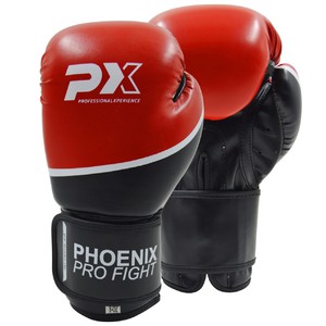 PX PRO FIGHT Boxhandschuhe PU schw-rot