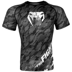Venum Tecmo Rashguard Short Sleeves- Dark Grey