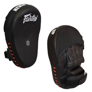 FAIRTEX FMV13 Handpratzen Paarweise, schwarz-weiss