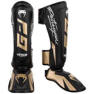 Venum Petrosyan Shinguards - Black|Gold