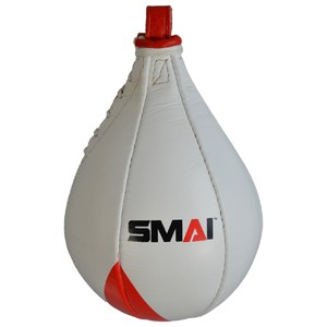 SMAI Echtleder Speedball,ca., 25 cm, rot-weiß