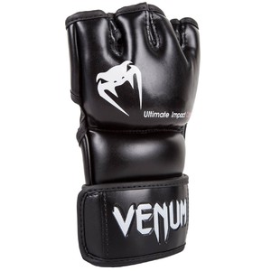 Venum Impact MMA Gloves - Black - Skintex Leather