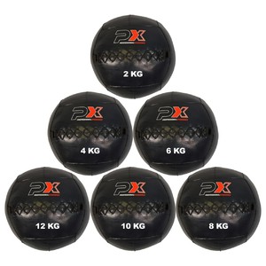 Wall Ball Cross, Medizinball, PVC schwarz