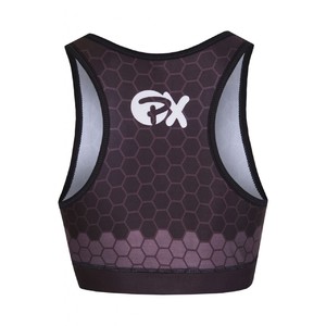 PX Damen Bustier, schwarz-grau