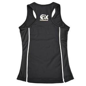 PX Ladies Stretch Boxshirt, schwarz