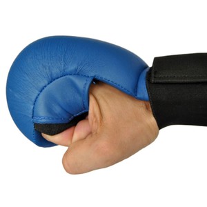 Karate Wettkampfhandschutz blau