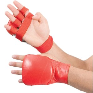 Faustschützer Hand-Mitt Echtleder rot