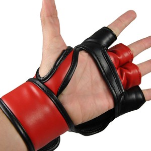 MMA-Handschutz PU schwarz-rot