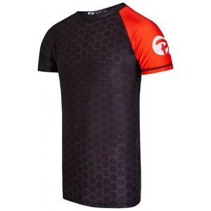 PX Rashguard kurzärmelig schwarz-rot