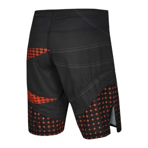 PX MMA Shorts schwarz-rot, Stretch