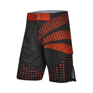 PX MMA Shorts schwarz-rot, Stretch