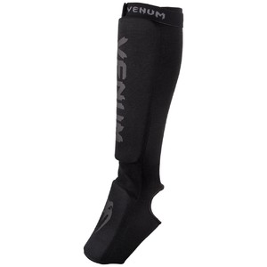 Venum Kontact Shinguards-Black|Black