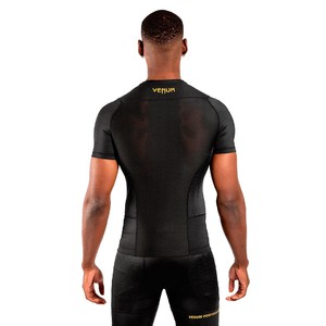 Venum G-Fit Rashguard Short Sleeves- schwarz|gold