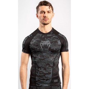 Venum Defender Rashguard Short Sleeves- dark camo