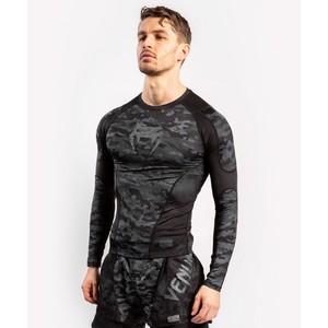 Venum Defender Rashguard - Long Sleeves - dark camo