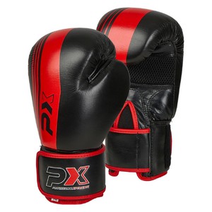 PX Boxhandschuhe schwarz-rot Leder