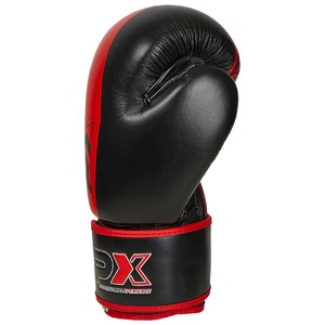 PX Boxhandschuhe schwarz-rot Leder