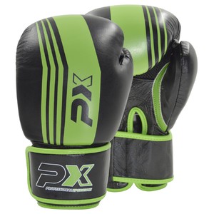 PX Boxhandschuhe schwarz-grün Leder