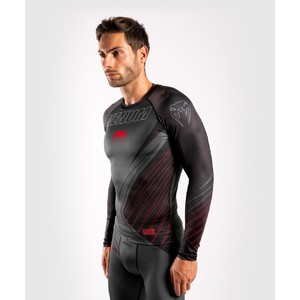 Venum Contender 5.0 Rashguard - Long Sleeves - schwarz|rot