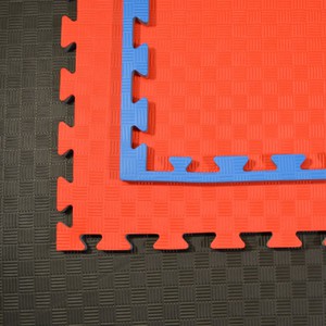 Kampfsportmatten rot-blau 100x100x 2cm