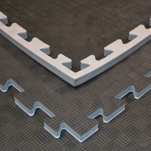 Kampfsportmatten schwarz-grau 100x100x 2cm