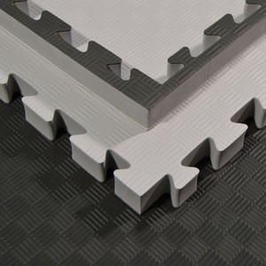 Kampfsportmatten Wendematte grau-schwarz 100x100x 4cm
