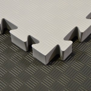 Kampfsportmatten Wendematte grau-schwarz 100x100x 4cm