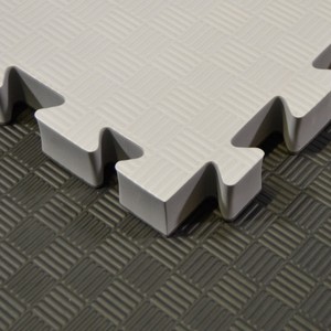 Kampfsportmatten Wendematte grau-schwarz 100x100x4cm