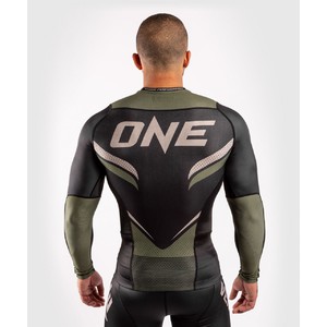 Venum ONE FC2 Rashguard Long Sleeves Black-Khaki
