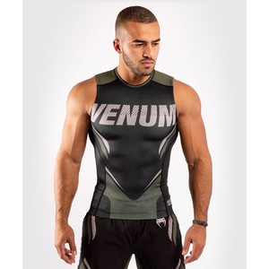 Venum ONE FC2 Rashguard Sleeveless Black | Khaki