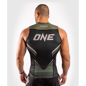 Venum ONE FC2 Rashguard Sleeveless Black | Khaki