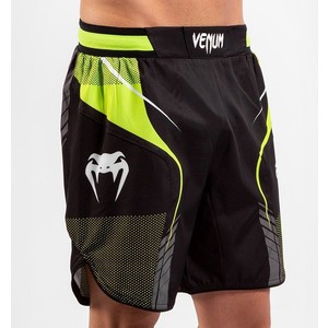 Venum VTC 3 Fighshorts Black| Neo Yellow