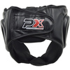 PX Kopfschutz Kunstleder schwarz noch altes Logo - Einzelstück