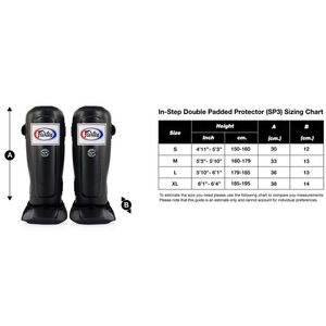 FAIRTEX SP3 SCHIENBEIN-SPANNSCHUTZ SCHWARZ