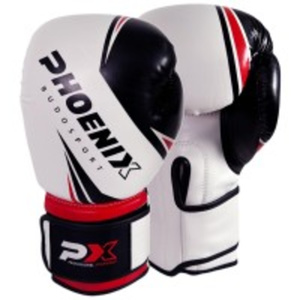 PX Boxhandschuhe Legacy Kunstleder, Weiss-Schwarz-Rot