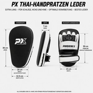PX Pratze Leder Paar schwarz-weiss